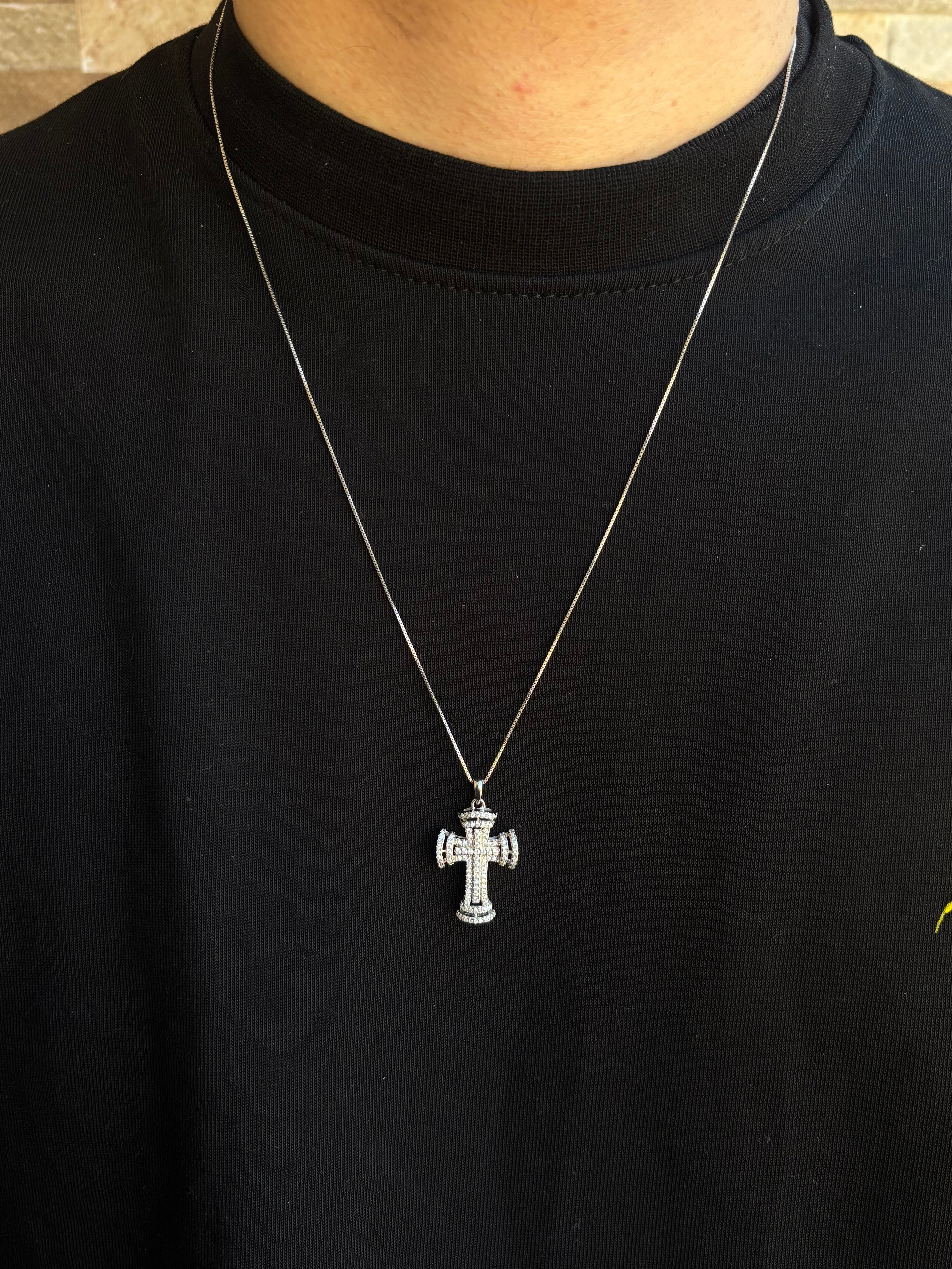 Collanina croce imperiale argento 925