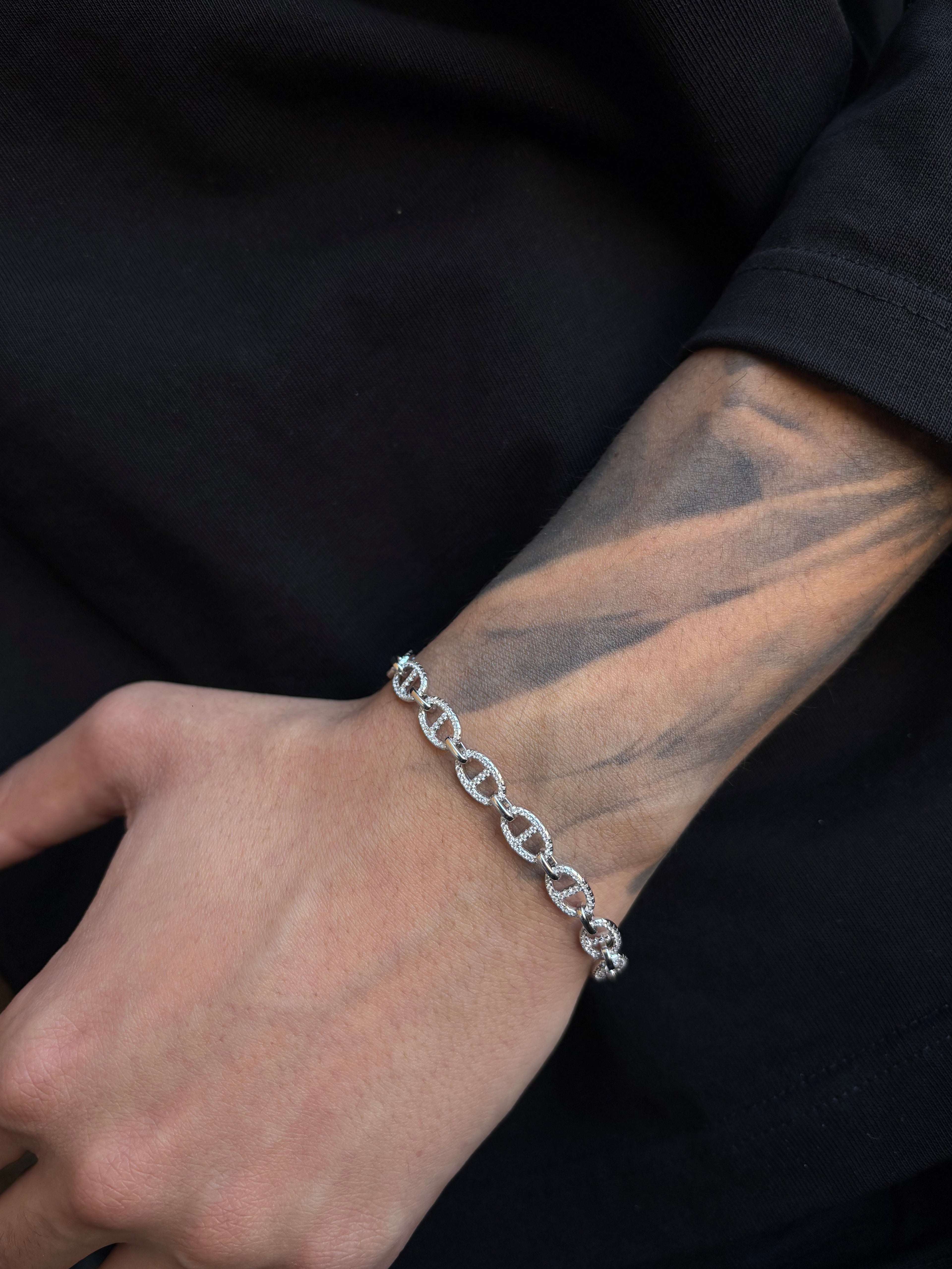 Bracciale maglia marina argento 925