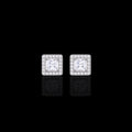 Orecchini square argento 925