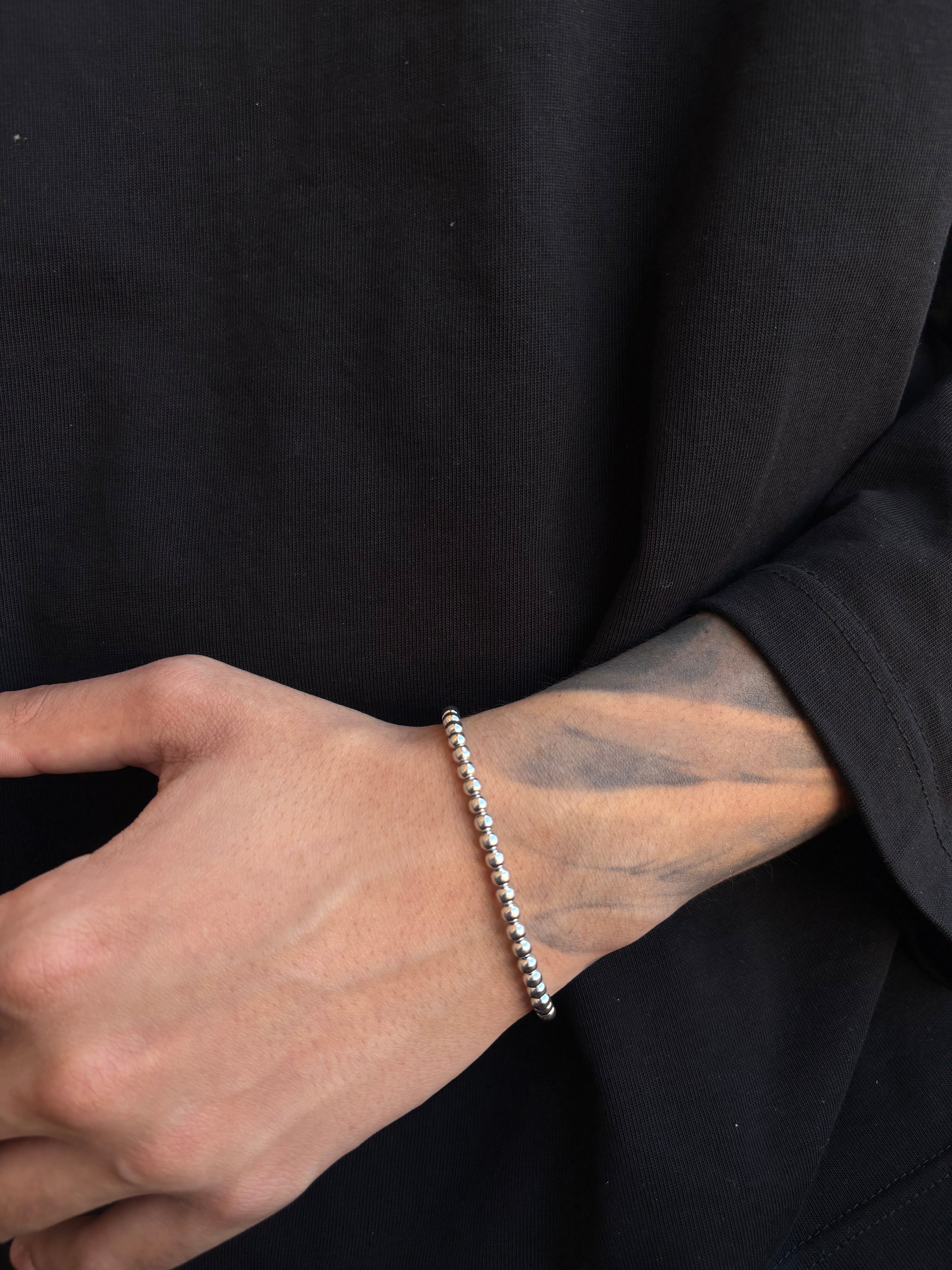 bracciale a sfere argento 925