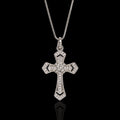 Collanina croce pavè argento 925