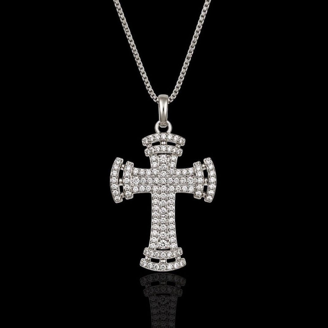 Collanina croce imperiale argento 925