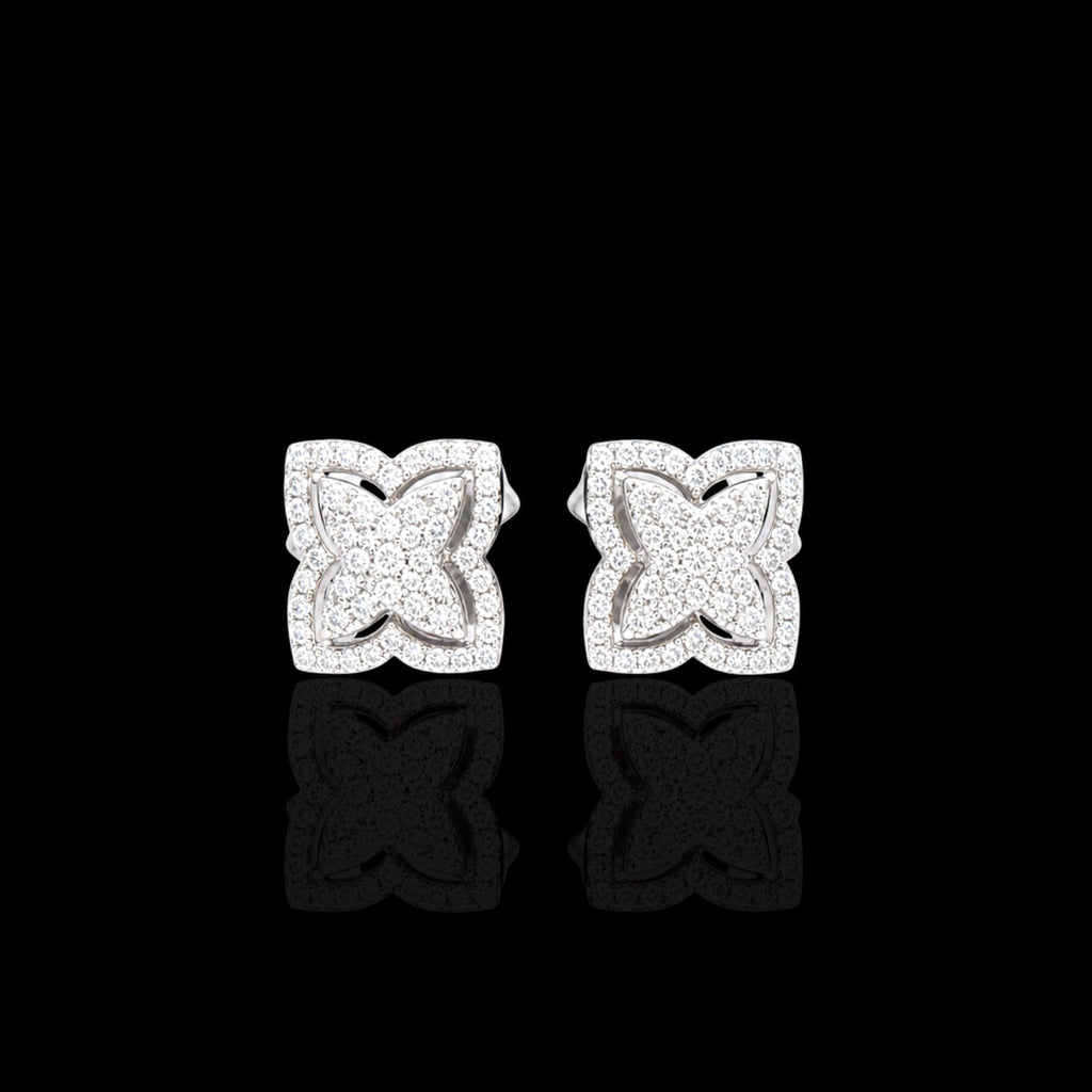 Orecchini flower argento 925