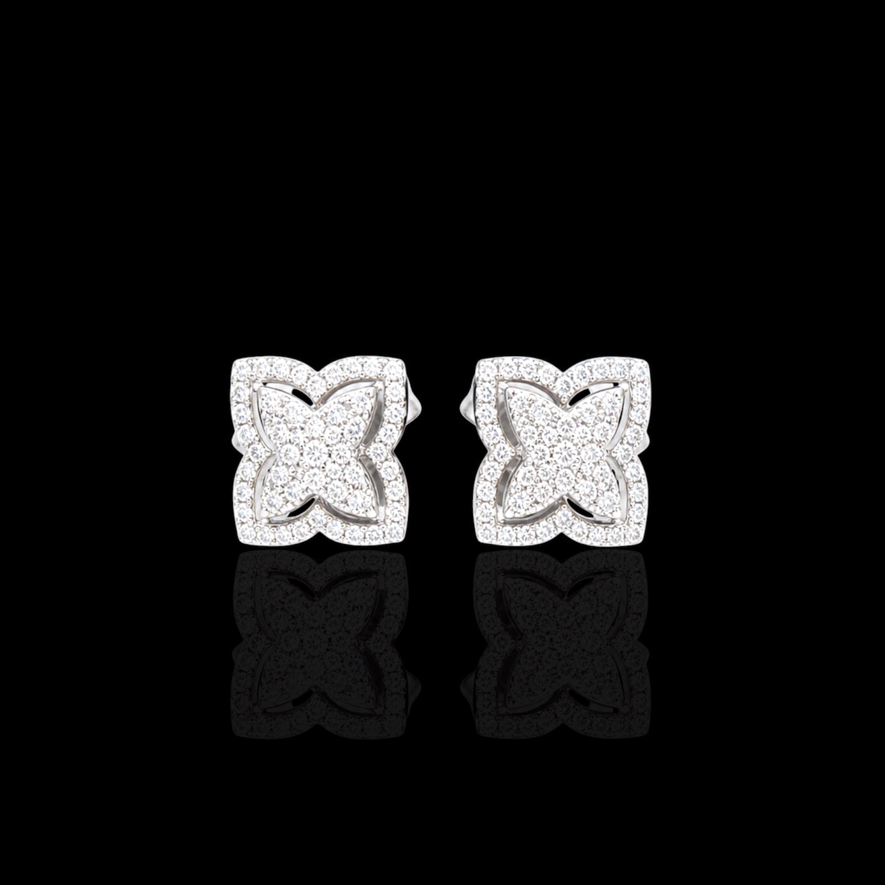 Orecchini flower argento 925