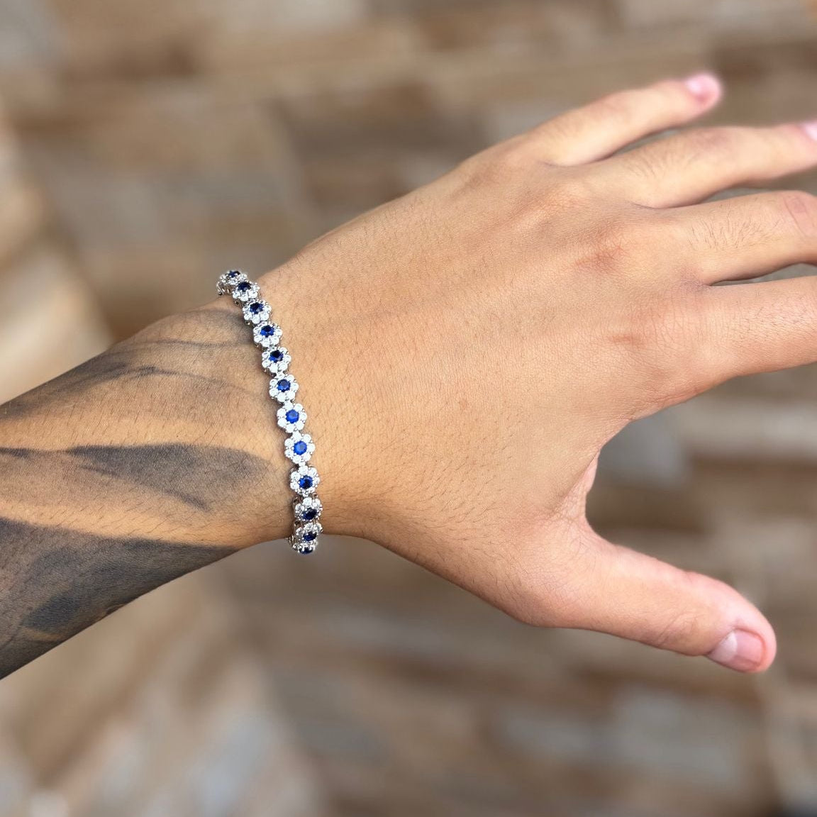 Bracciale Tennis Pavé Effetto Diamante