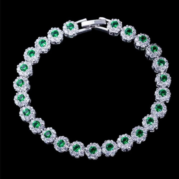 Bracciale Tennis Pavé Effetto Diamante